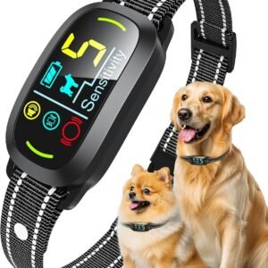 Dog bark collar with adjustable modes and sensitivity