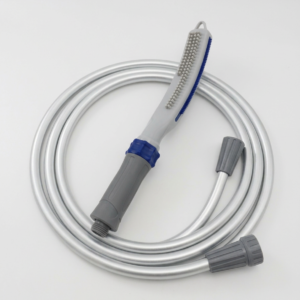 Alternative view of Pet Bath Brush with Water Hose Connection for Easy Grooming