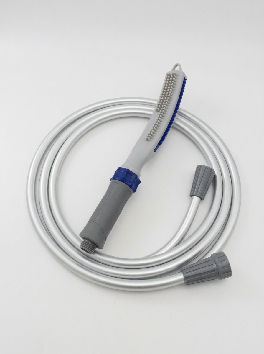 Pet Bath Brush with Water Hose Connection for Easy Grooming - Image 2